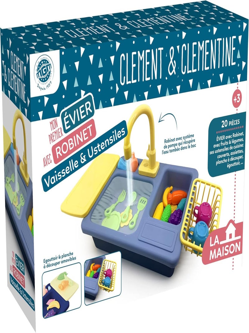 Mon Premier évier Avec Robinet - Mgm Multicolore - Kiabi