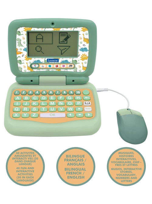 Mon premier ordinateur éducatif bilingue dinosaure (EN/FR) - Kiabi