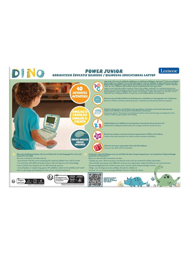 Mon premier ordinateur éducatif bilingue dinosaure (en/fr) Vert - Kiabi