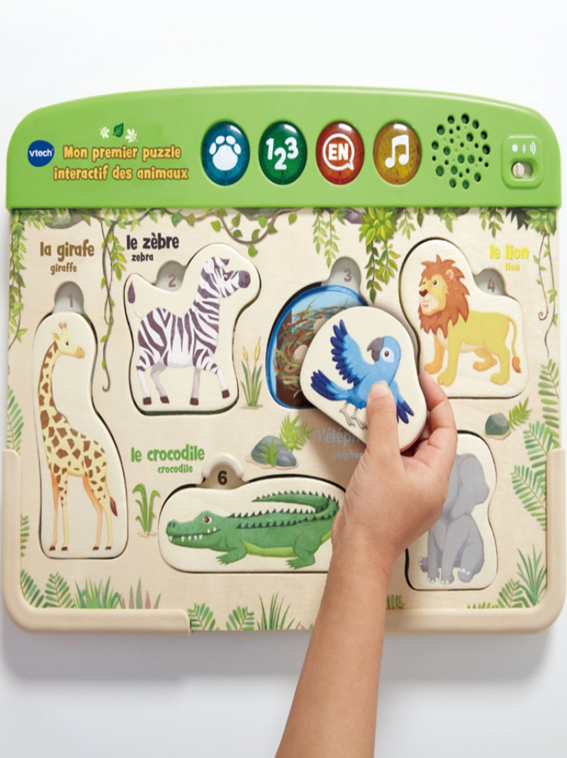Mon premier puzzle interactif des animaux N/A - Kiabi