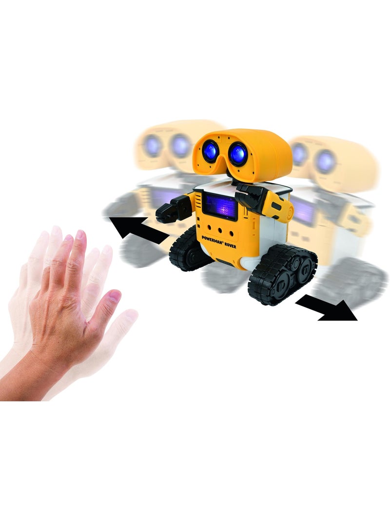 Mon robot multifonction avec changeur de voix, contr?le par geste, musiques et lumi?res Jaune - Kiabi