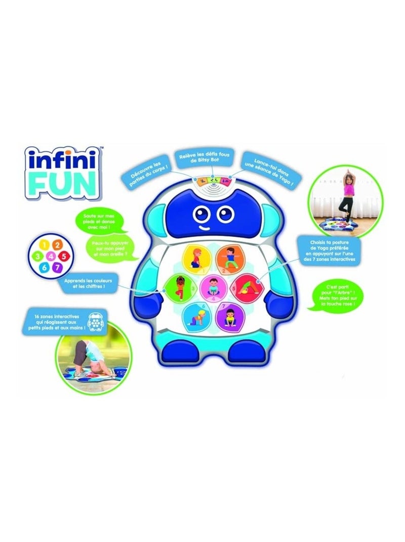 Mon Tapis De Yoga Bitsy Bot - Infini Fun Multicolore - Kiabi