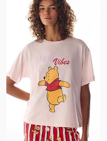 Monday vibes ensemble de pyjama à motif ours et manches courtes penti