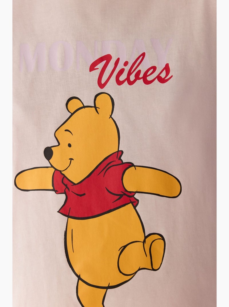 Monday vibes ensemble de pyjama à motif ours et manches courtes penti Blanc Rouge - Kiabi