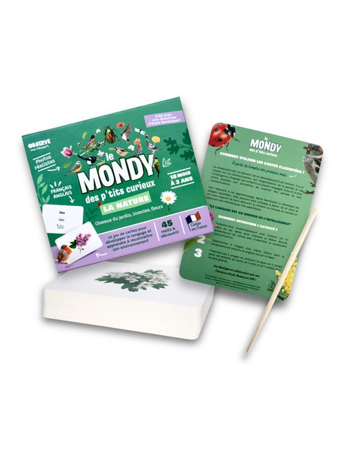Mondy des curieux - 45 cartes bilingues autour de la nature - Kiabi