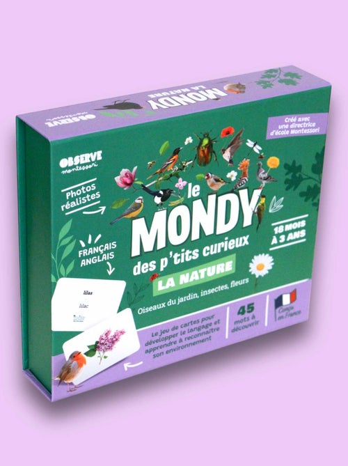 Mondy des curieux - 45 cartes bilingues autour de la nature - Kiabi