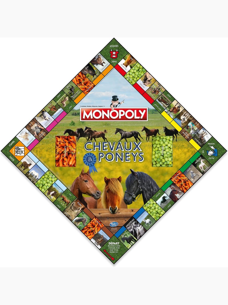 Monopoly Cheveaux Et Poneys - Winning Moves Multicolore - Kiabi