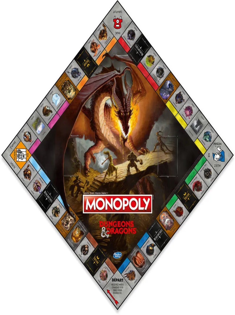 Monopoly Dungeons Et Dragons - Winning Moves Multicolore - Kiabi