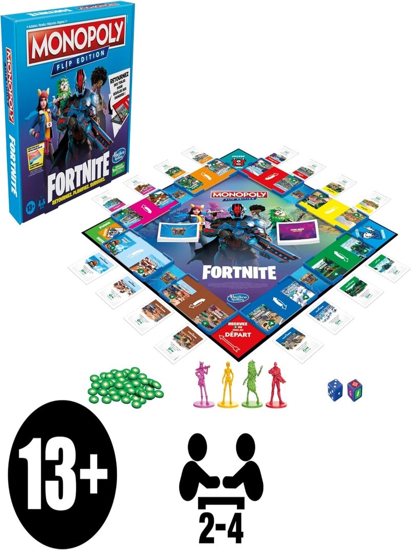 Monopoly Fortnite Flip - Hasbro Multicolore - Kiabi