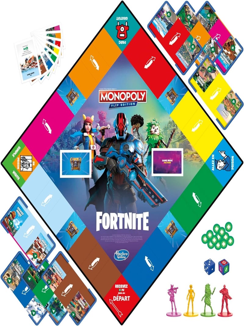 Monopoly Fortnite Flip - Hasbro Multicolore - Kiabi