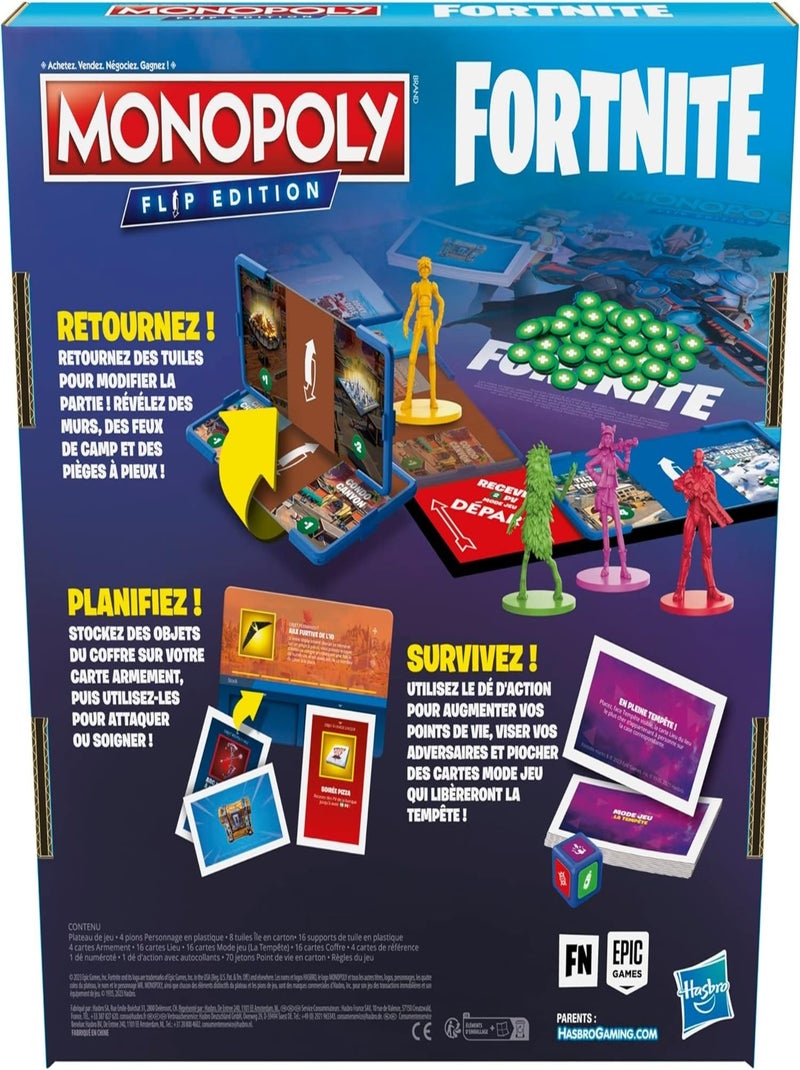Monopoly Fortnite Flip - Hasbro Multicolore - Kiabi