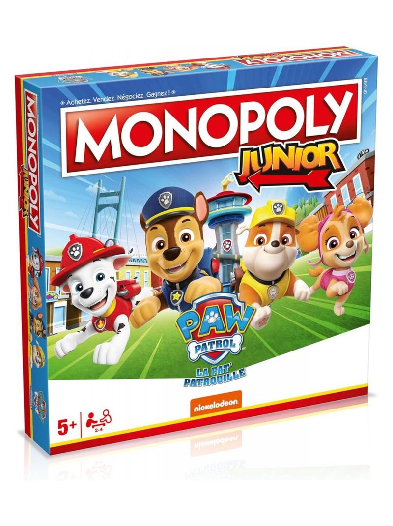 MONOPOLY JUNIOR LA PAT'PATROUILLE     NOUVEAUTE Multicolore - Kiabi