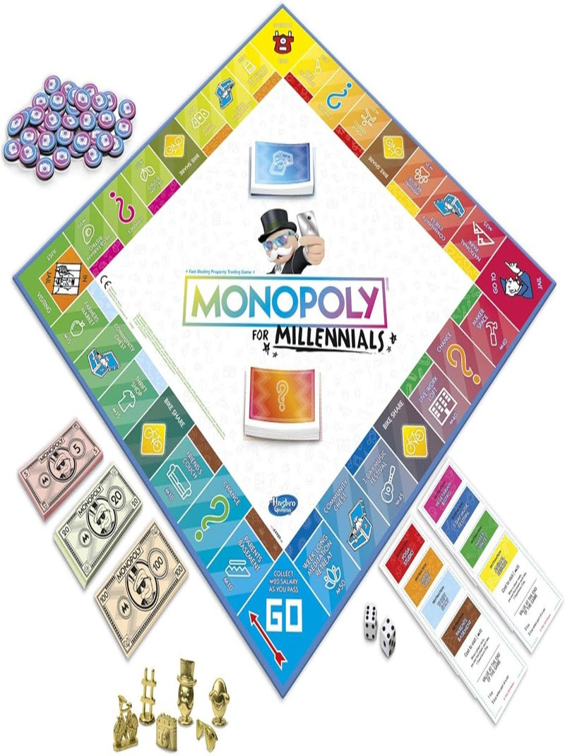 Monopoly Millennials - Hasbro Gaming Multicolore - Kiabi