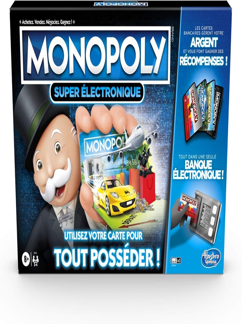 Monopoly Super électronique - Hasbro Gaming Multicolore - Kiabi
