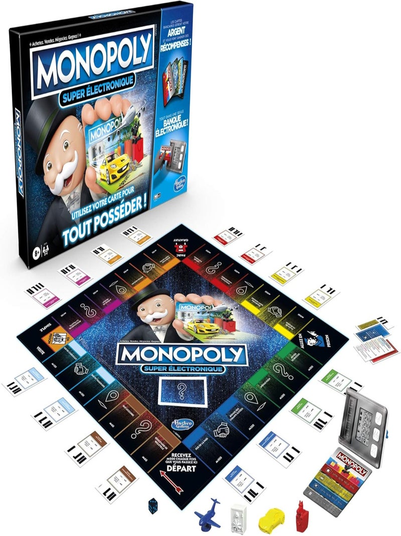 Monopoly Super électronique - Hasbro Gaming Multicolore - Kiabi