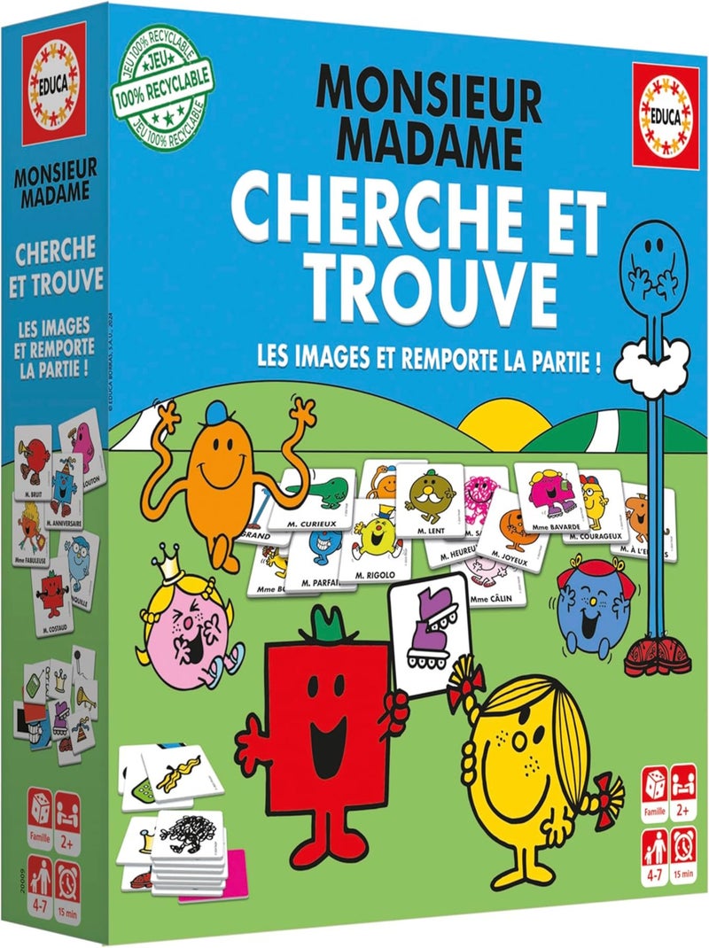 Monsieur Madame Cherche Et Trouve - Educa Multicolore - Kiabi