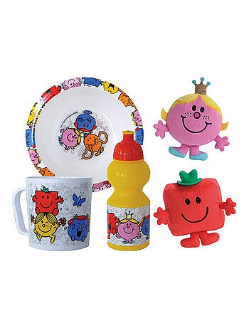 Monsieur Madame Lot Vaisselle En Plastique Réutilisable