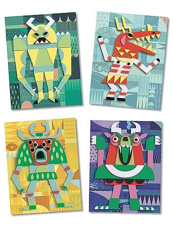 Monsters gallery collage relief