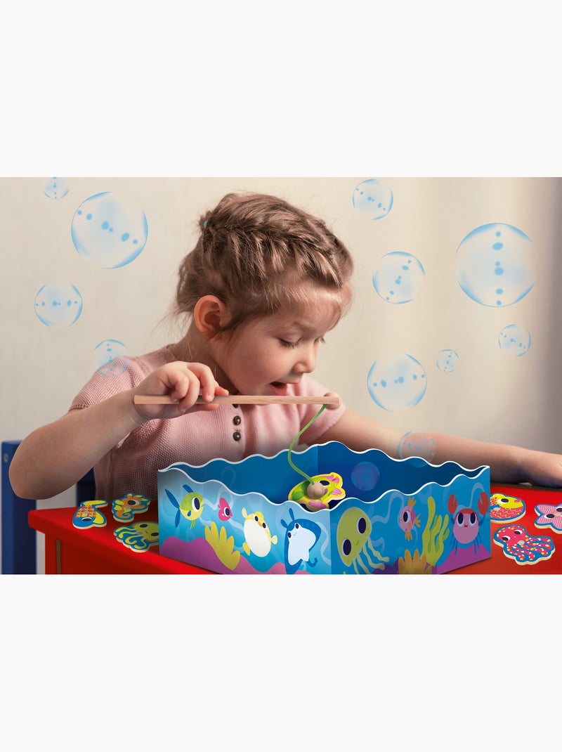 MONTESSORI BABY BOIS FISH FUN "pêche à la ligne magnétique" Bleu - Kiabi