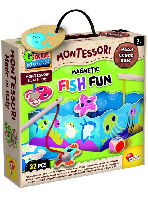 MONTESSORI BABY BOIS FISH FUN "pêche à la ligne magnétique" - Kiabi