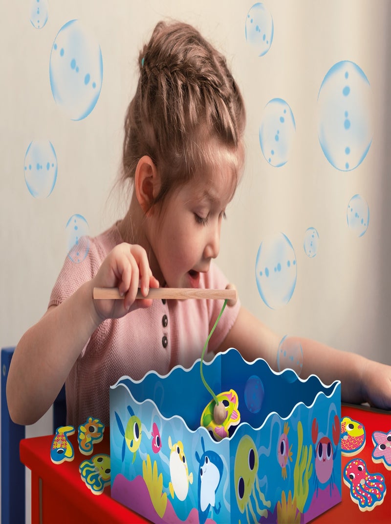 MONTESSORI BABY BOIS FISH FUN "pêche à la ligne magnétique" N/A - Kiabi