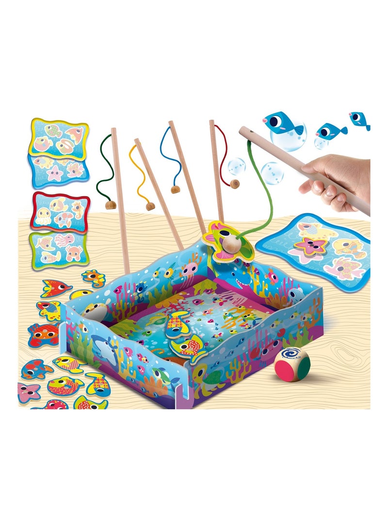 MONTESSORI BABY BOIS FISH FUN "pêche à la ligne magnétique" N/A - Kiabi