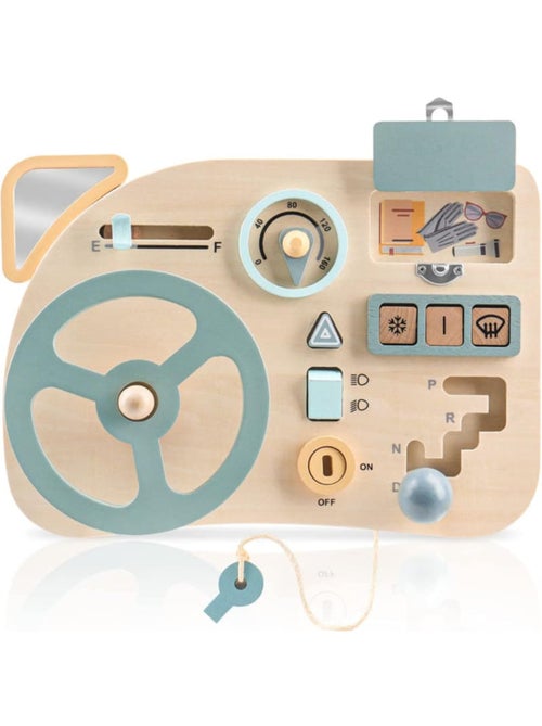 Montessori Busy Board Volant Voiture Enfant Jouet en Bois Jeux Educatif - Kiabi Montessori Busy Board Volant Voiture Enfant Jouet en Bois Jeux Educatif - Kiabi