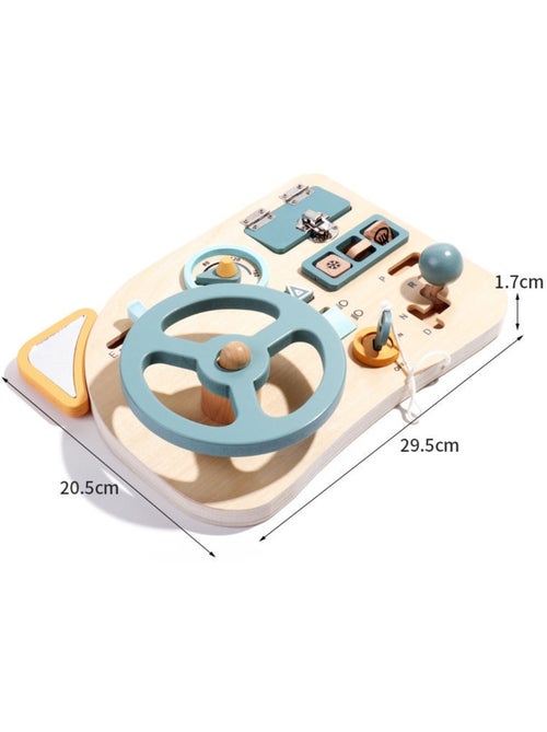 Montessori Busy Board Volant Voiture Enfant Jouet en Bois Jeux Educatif - Kiabi Montessori Busy Board Volant Voiture Enfant Jouet en Bois Jeux Educatif - Kiabi