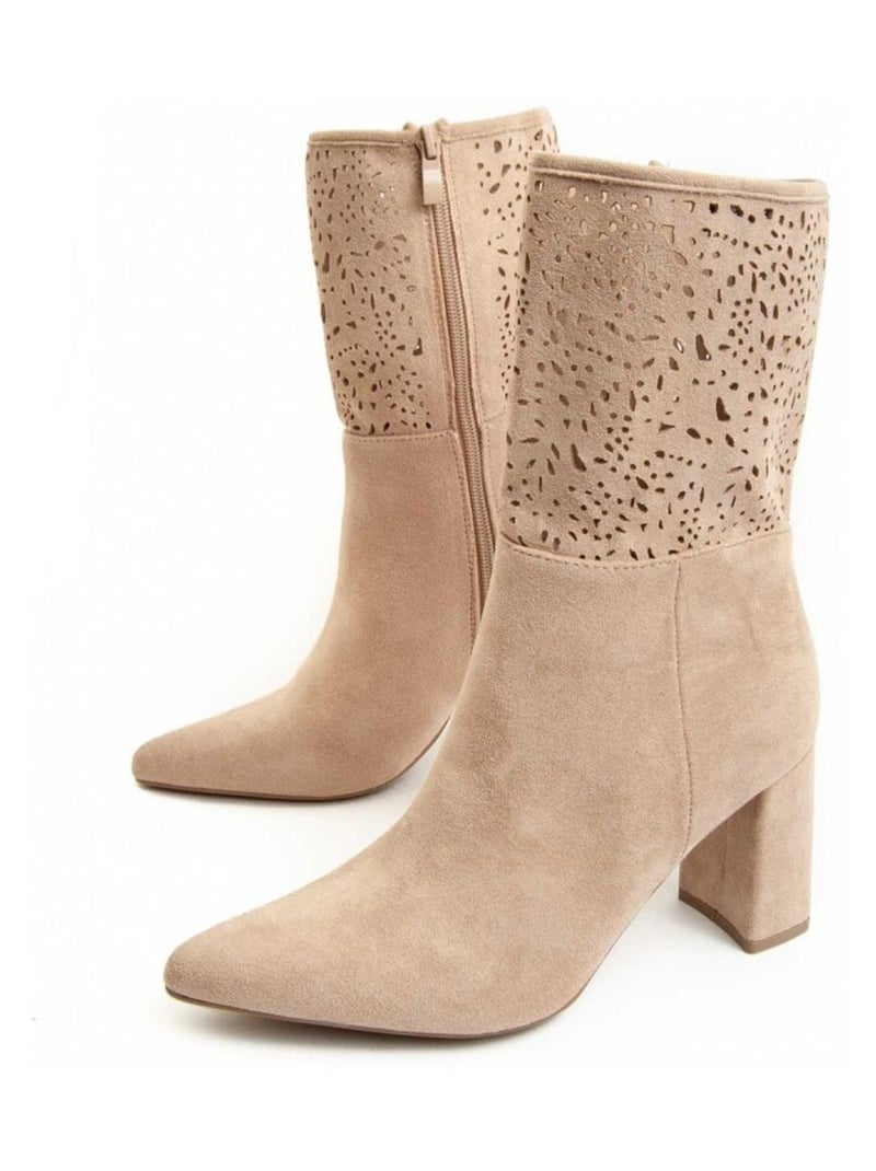 Montevita Botte À Talon Bereta Beige - Kiabi