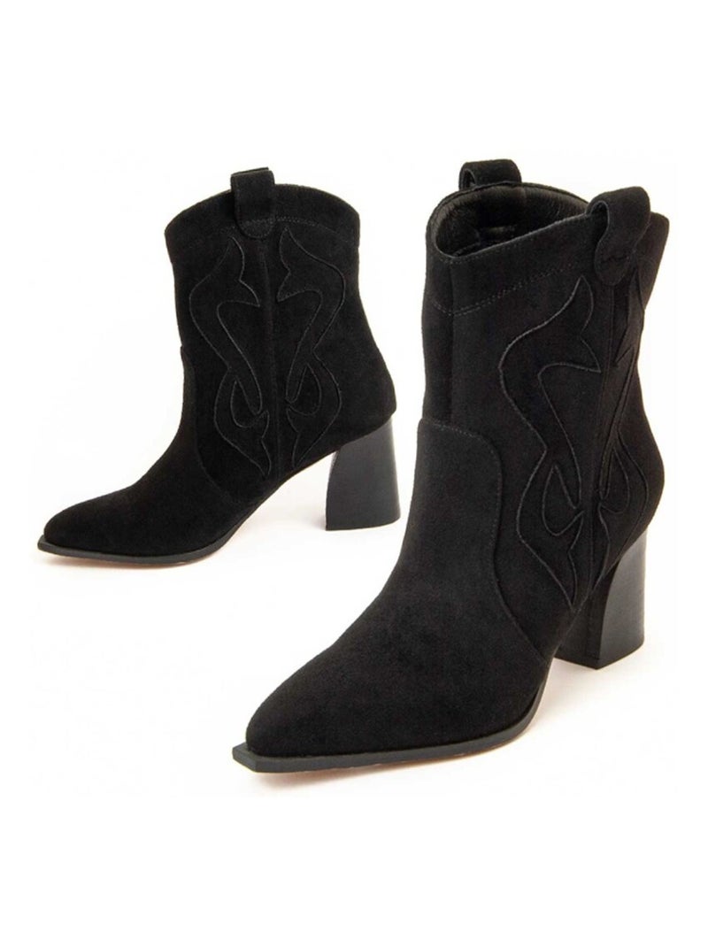 Montevita Botte À Talon Cacera Noir - Kiabi