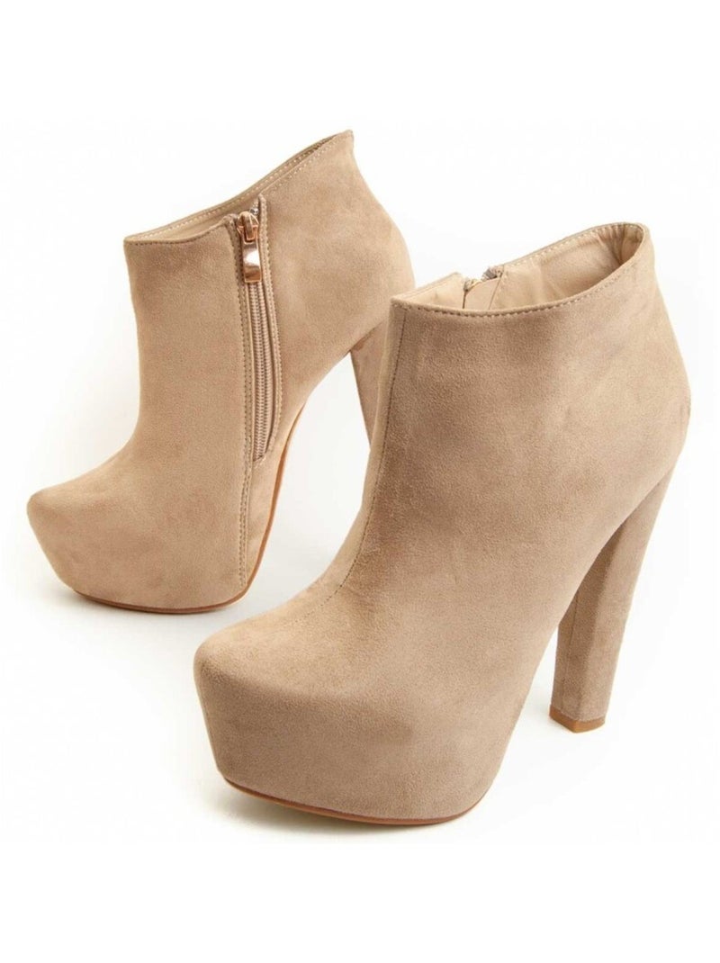Montevita Botte À Talon Hillse3 Beige - Kiabi