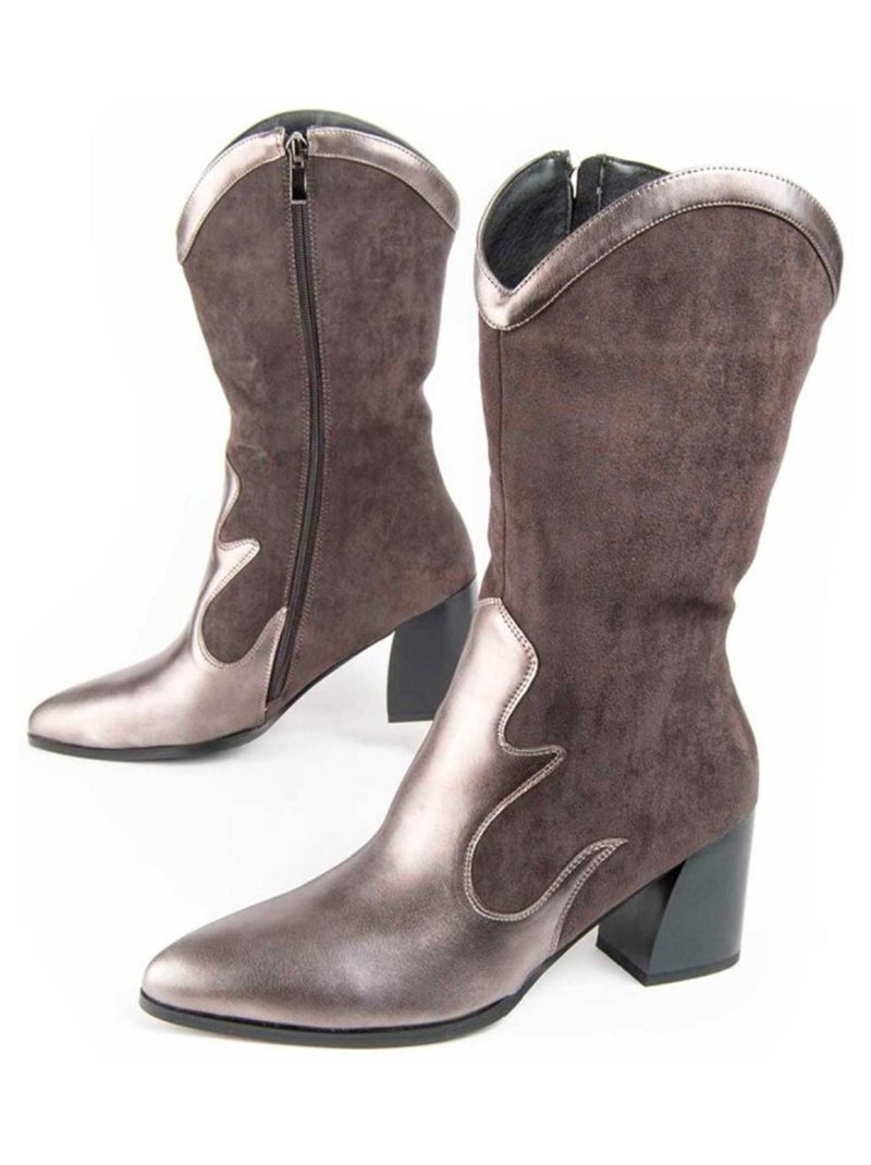 Montevita Botte À Talon Tejan8 Gris - Kiabi