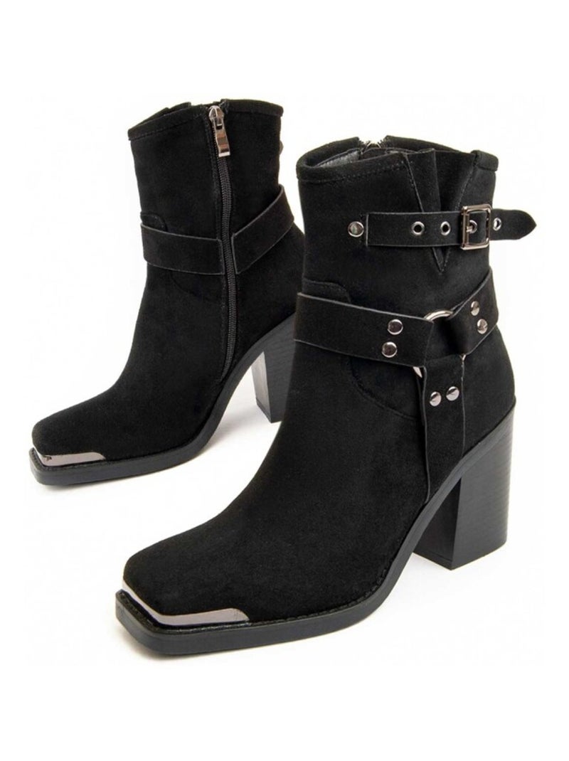 Montevita Botte À Talon Town Noir - Kiabi