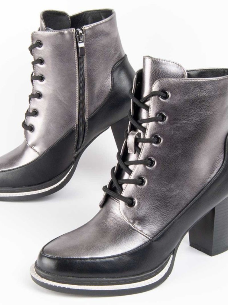 Montevita Botte À Talon Vareli3 Gris - Kiabi