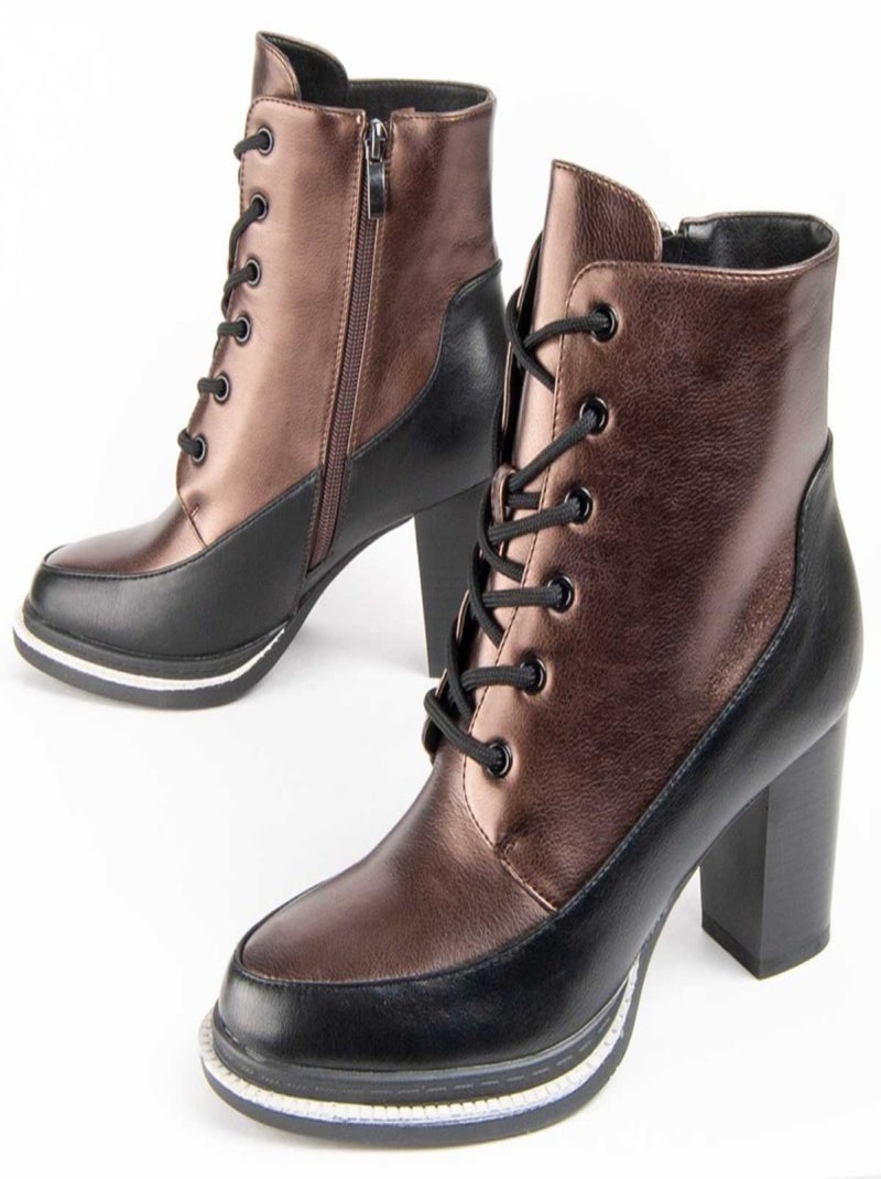 Montevita Botte À Talon Vareli3 Marron - Kiabi