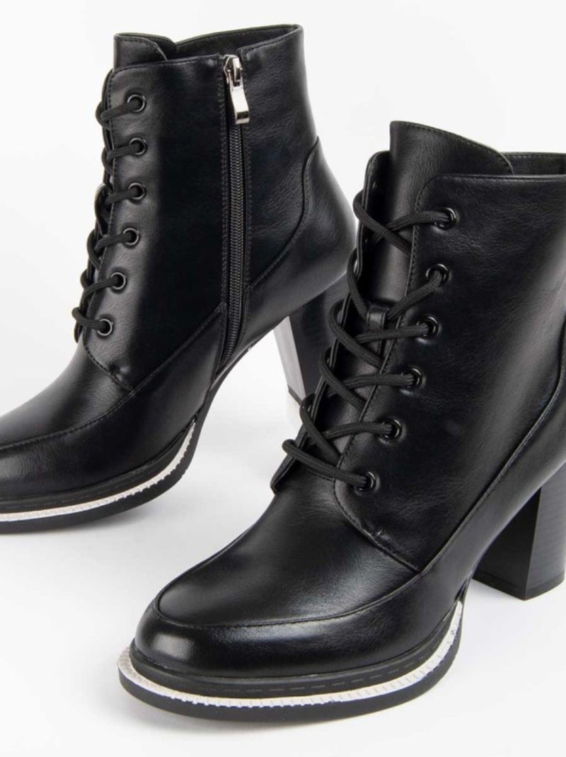 Montevita Botte À Talon Vareli3 Noir - Kiabi