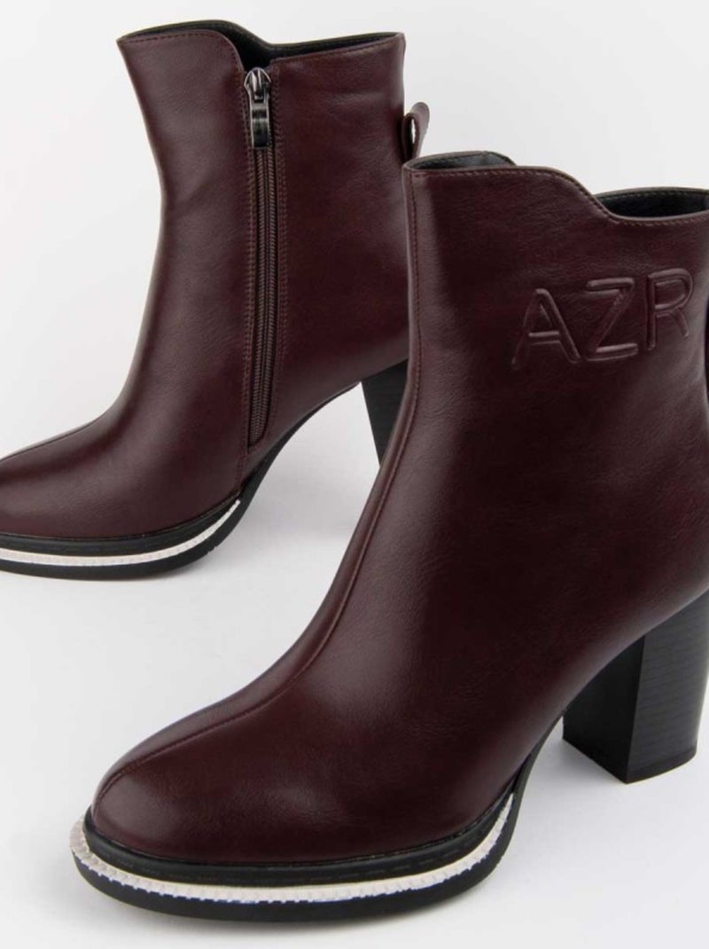 Montevita Botte À Talon Vareli3 Rouge - Kiabi