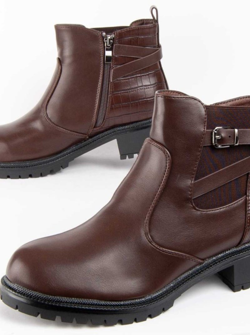 Montevita Bottillons Botinia Marron - Kiabi