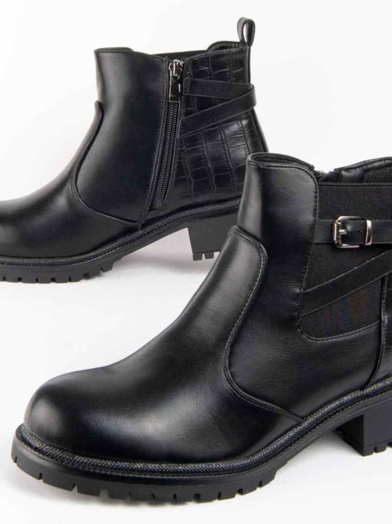 Montevita Bottillons Botinia Noir - Kiabi
