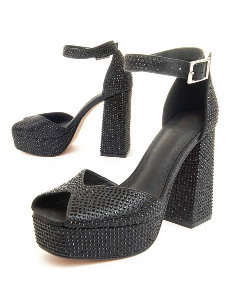 Montevita Chaussure À Talons Sandant Noir - Kiabi