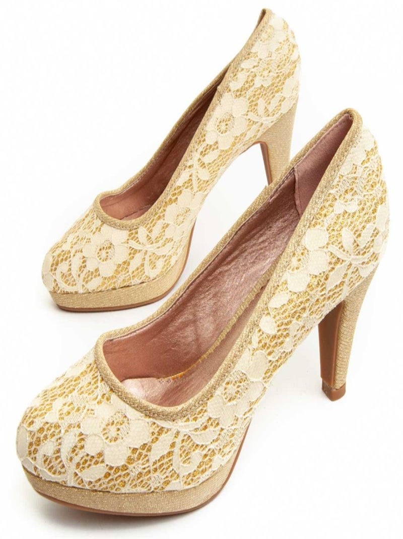 Montevita Chaussure À Talons Unne66 Doré/or - Kiabi