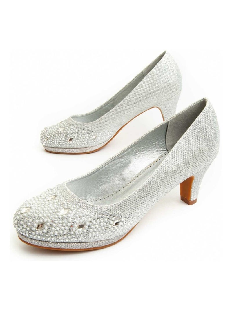 Montevita Chaussure À Talons Unne68 Argent - Kiabi