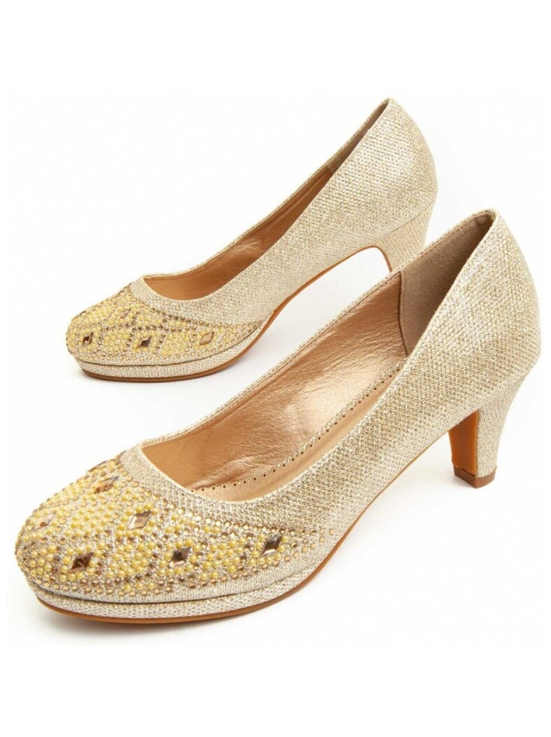 Montevita Chaussure À Talons Unne68 Doré/or - Kiabi