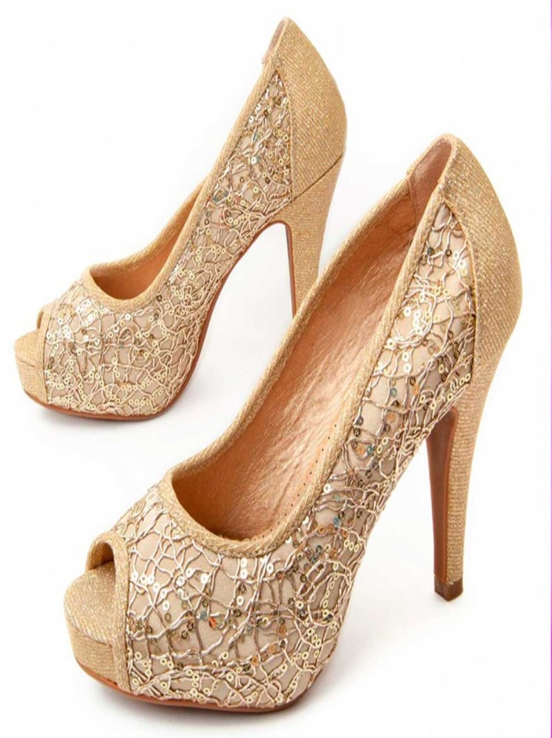 Montevita Chaussure À Talons Unne7 Doré/or - Kiabi