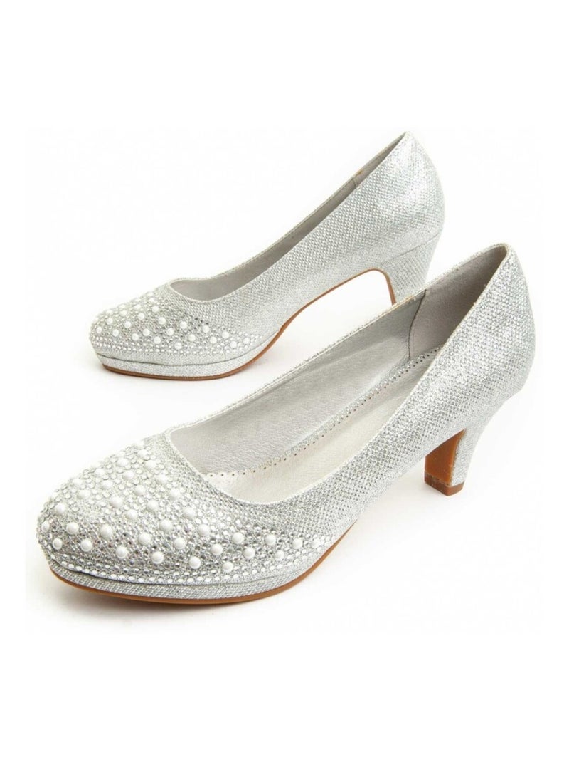 Montevita Chaussure À Talons Unne73 Argent - Kiabi