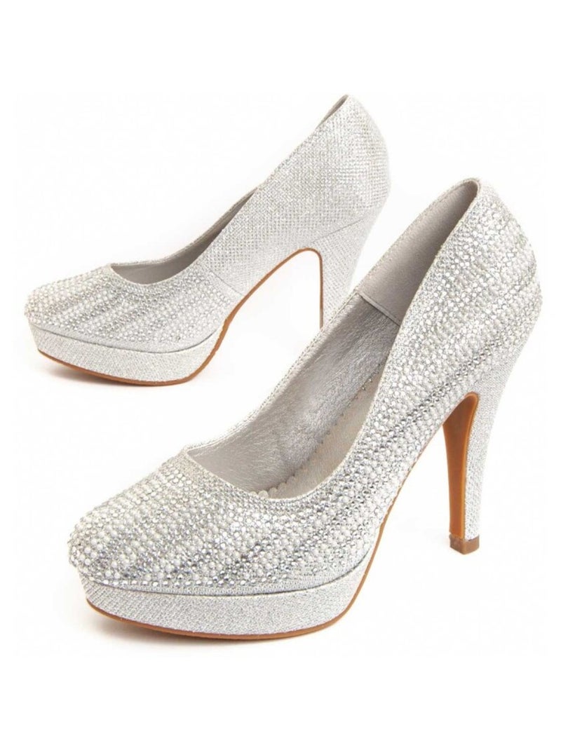Montevita Chaussure À Talons Unne74 Argent - Kiabi