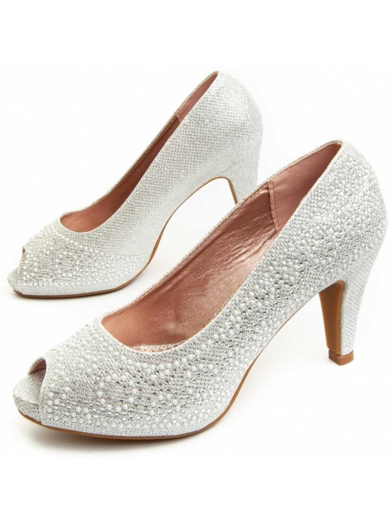 Montevita Chaussure À Talons Unne76 Argent - Kiabi