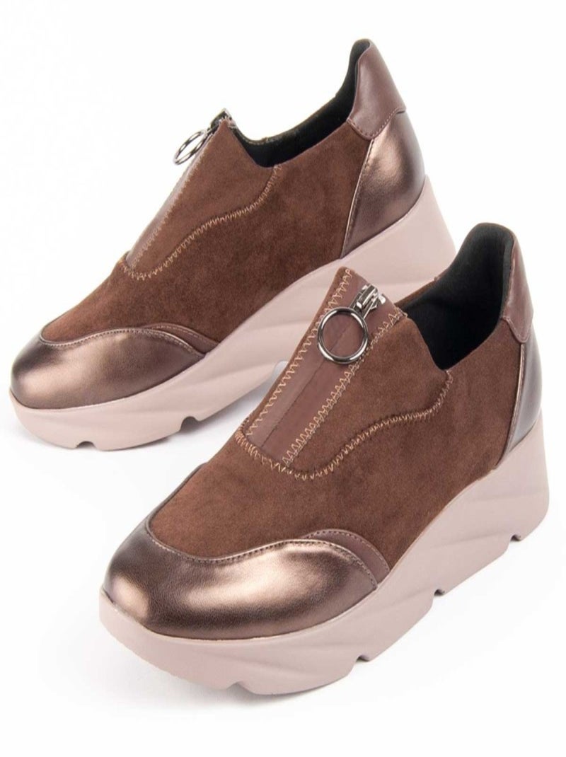 Montevita Chaussure Compensée Caleb Marron - Kiabi