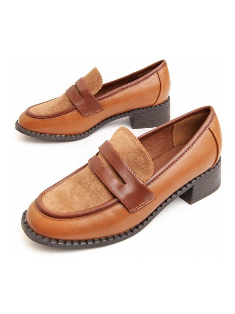 Montevita Mocassin À Talons Moccavita17 Marron - Kiabi