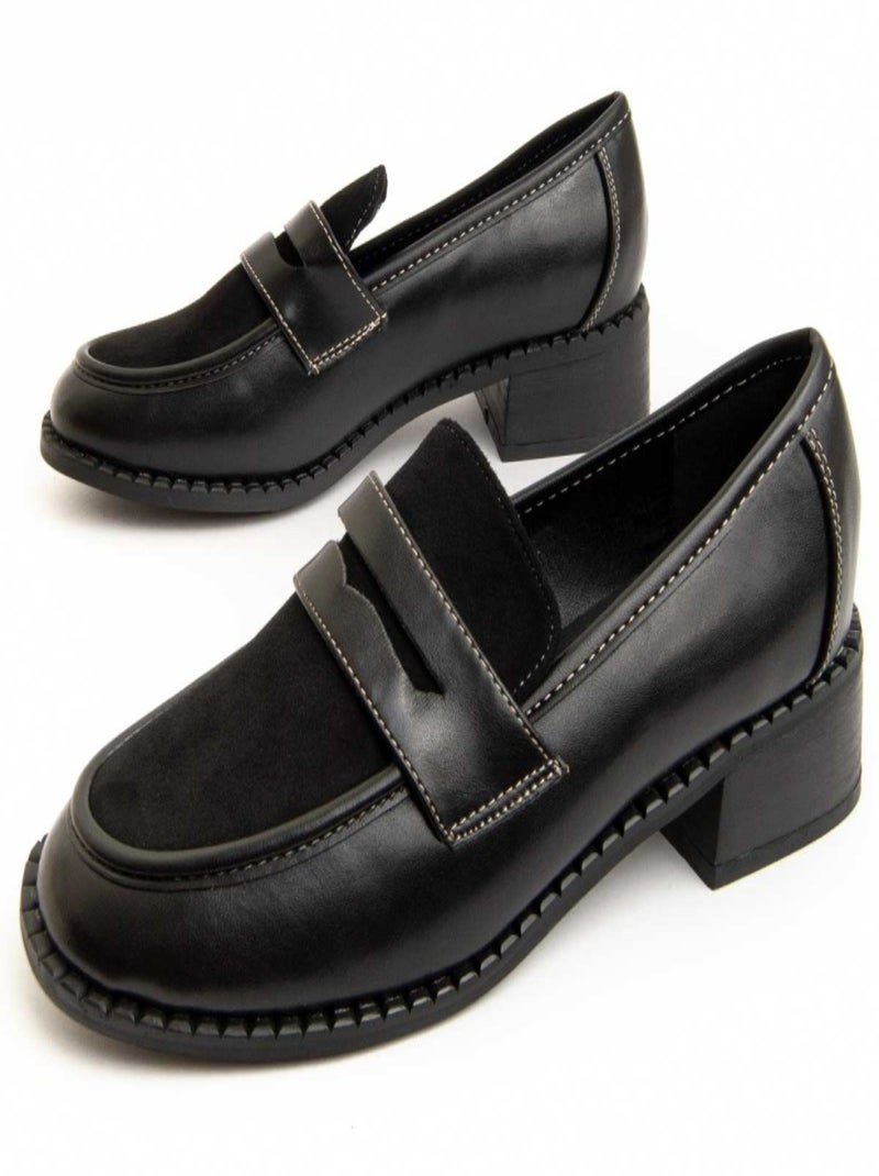 Montevita Mocassin À Talons Moccavita17 Noir - Kiabi